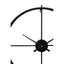 Esperance Accessories Kent 60cm Dia Large Black Finish Wall Clock House of Isabella UK