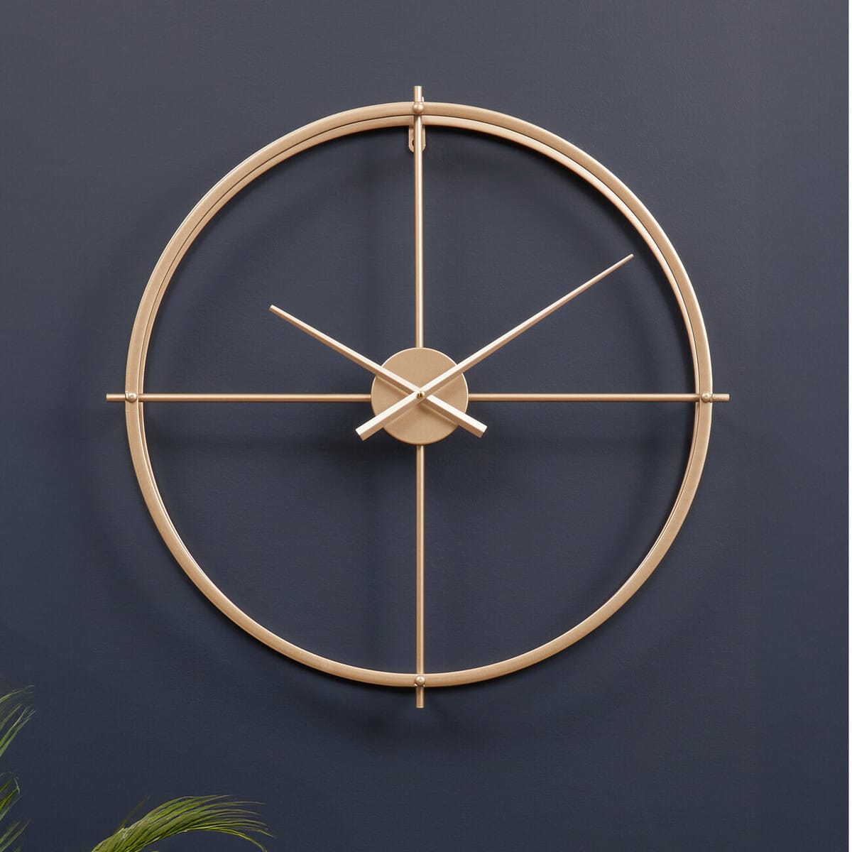 Esperance Accessories Kent 60cm Dia Large Gold Finish Wall Clock House of Isabella UK