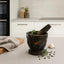 Esperance Accessories Marmore Black and Gold Marble Mortar and Pestle House of Isabella UK