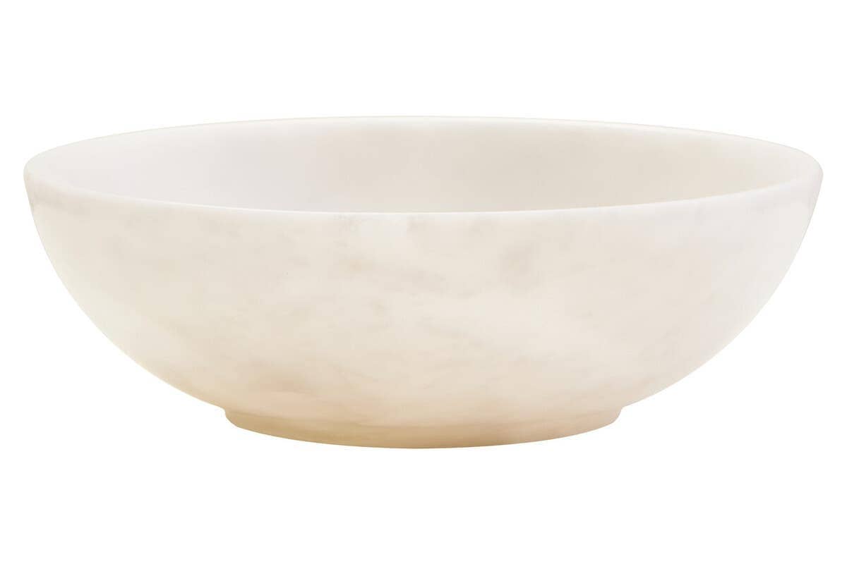 Esperance Accessories Marmore White Marble Bowl House of Isabella UK