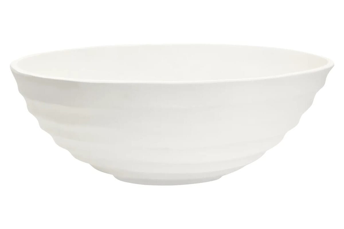 Esperance Accessories Mira Ivory Finish Rippled Bowl House of Isabella UK