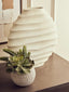 Esperance Accessories Mira Large Ivory Finish Rippled Round Vase House of Isabella UK
