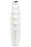 Esperance Accessories Mira Large Ivory Finish Rippled Round Vase House of Isabella UK