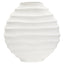 Esperance Accessories Mira Large Ivory Finish Rippled Round Vase House of Isabella UK
