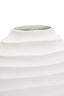 Esperance Accessories Mira Large Ivory Finish Rippled Round Vase House of Isabella UK