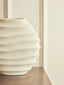 Esperance Accessories Mira Small Ivory Finish Rippled Round Vase House of Isabella UK