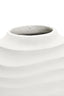 Esperance Accessories Mira Small Ivory Finish Rippled Round Vase House of Isabella UK
