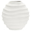 Esperance Accessories Mira Small Ivory Finish Rippled Round Vase House of Isabella UK