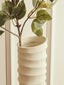 Esperance Accessories Mira Small Ivory Finish Rippled Vase House of Isabella UK