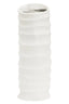 Esperance Accessories Mira Small Ivory Finish Rippled Vase House of Isabella UK