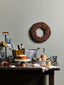 Esperance Accessories Monzaro Round White Marble And Acacia Wood Cake Stand House of Isabella UK