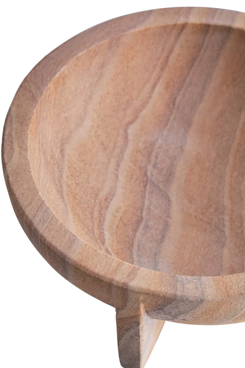 Esperance Accessories Pietra Rainbow Sandstone Pedestal Bowl House of Isabella UK