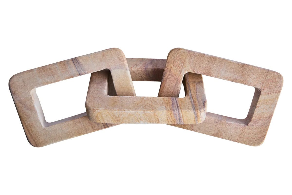 Esperance Accessories Pietra Rainbow Sandstone Three Link Decor Chain House of Isabella UK