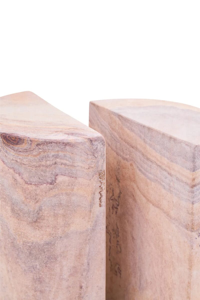 Esperance Accessories Pietra Set of Two Rainbow Sandstone Bookends House of Isabella UK