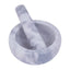 Esperance Accessories Salerno Grey Marble Bowl Shape Mortar and Pestle House of Isabella UK