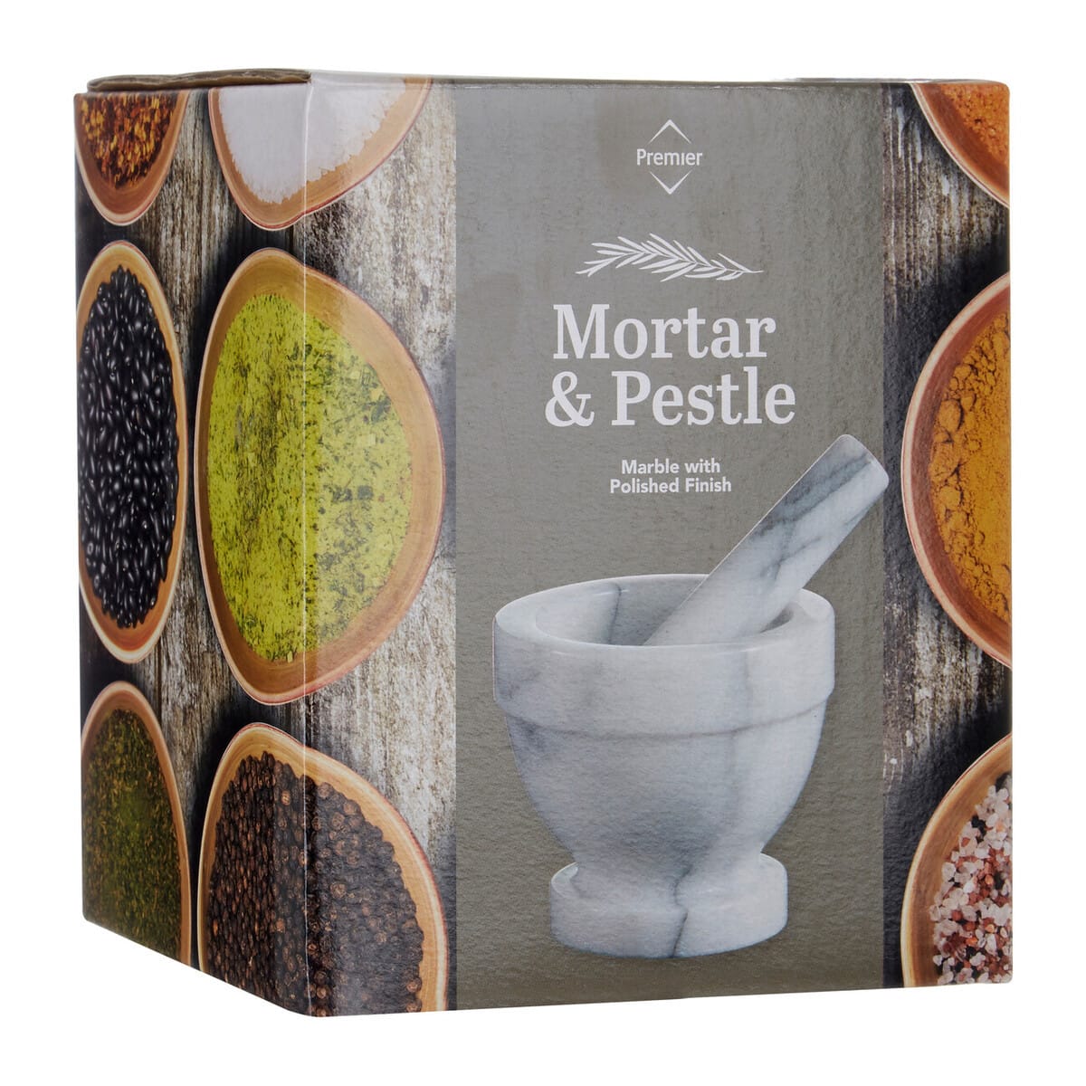 Esperance Accessories Salerno White Marble Large Mortar and Pestle House of Isabella UK