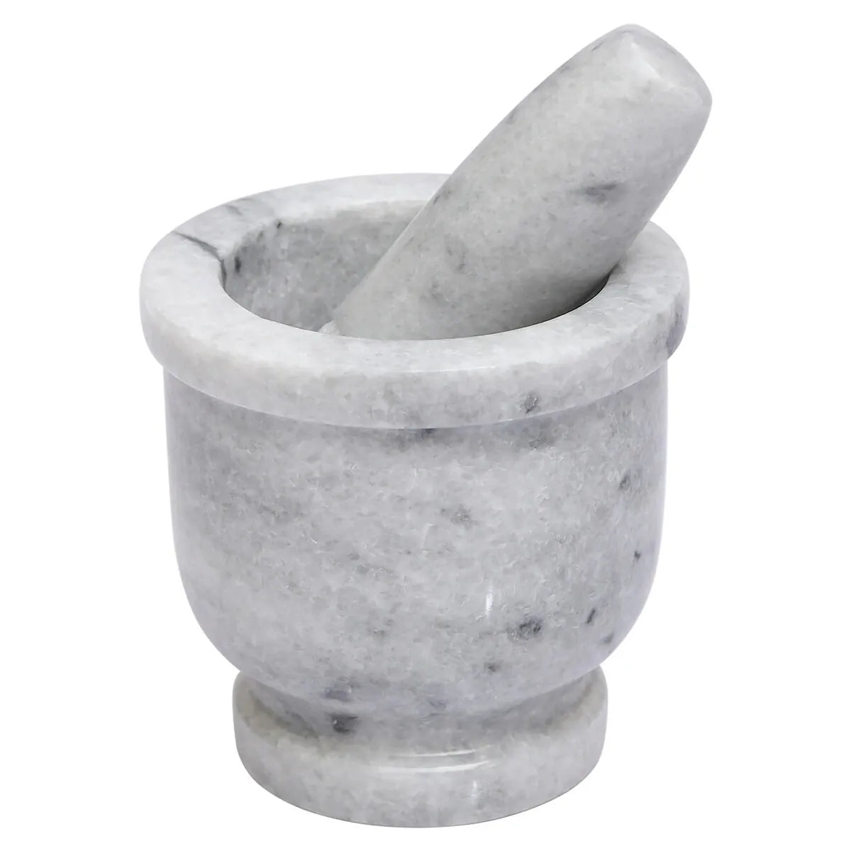 Esperance Accessories Salerno White Marble Large Mortar and Pestle House of Isabella UK