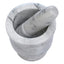 Esperance Accessories Salerno White Marble Large Mortar and Pestle House of Isabella UK