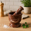 Esperance Accessories Salmo Red and White Marble Mortar and Pestle House of Isabella UK