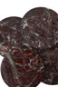 Esperance Accessories Salmo Set of Four Red Marble Coasters House of Isabella UK