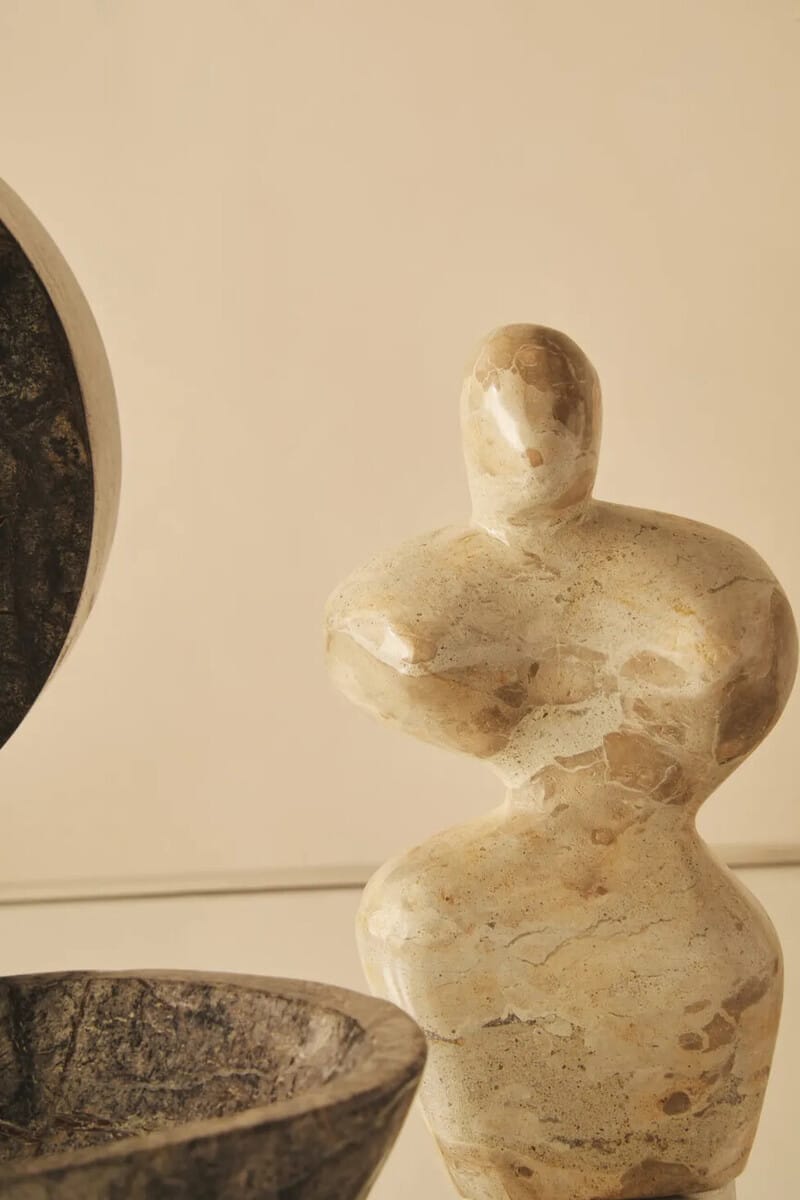 Esperance Accessories Santino Chocolate Marble Abstract Sculpture House of Isabella UK