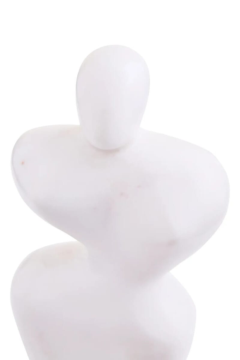Esperance Accessories Savio White Marble Abstract Sculpture House of Isabella UK