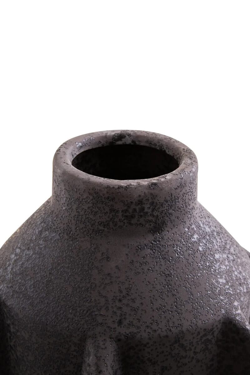 Esperance Accessories Sidra Large Black Textured Vase House of Isabella UK