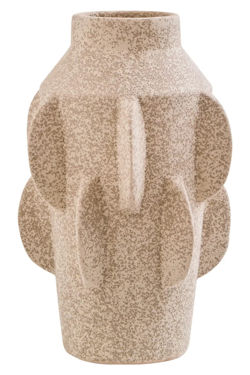 Esperance Accessories Sidra Large Cream Textured Vase House of Isabella UK