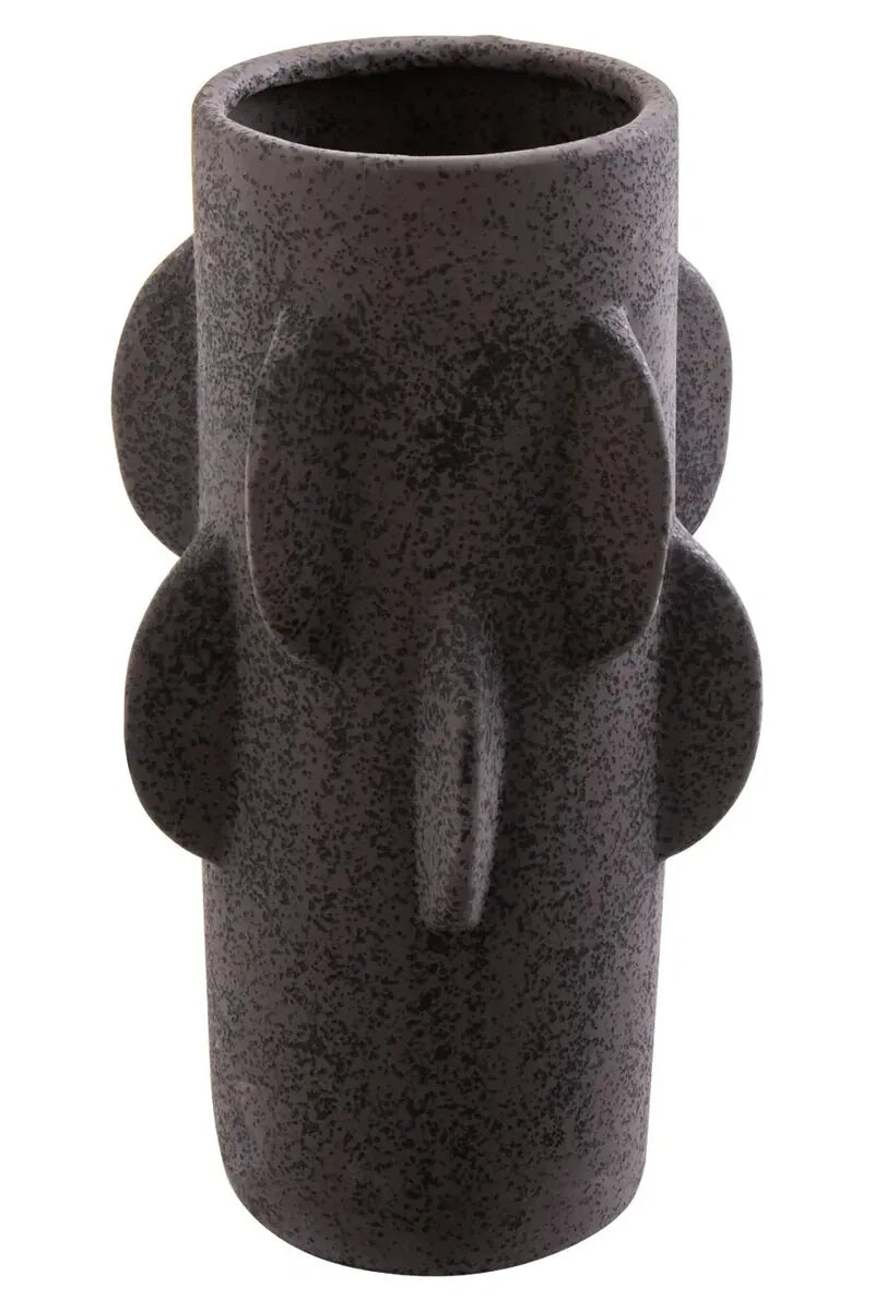 Esperance Accessories Sidra Small Black Textured Vase House of Isabella UK