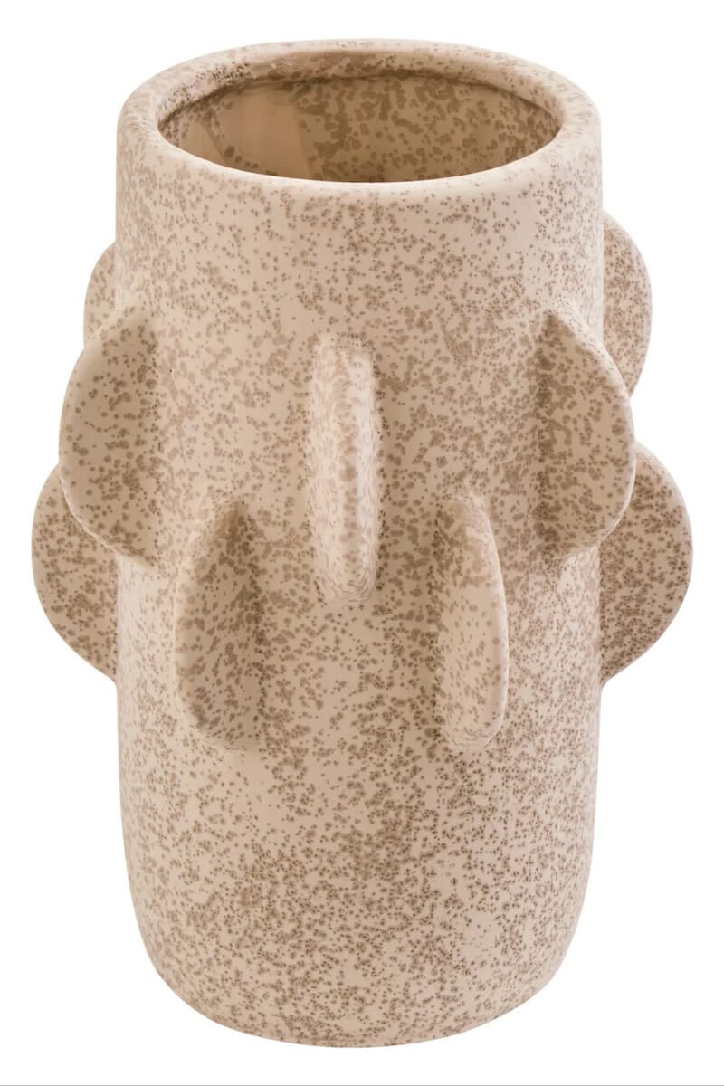 Esperance Accessories Sidra Small Cream Textured Vase House of Isabella UK