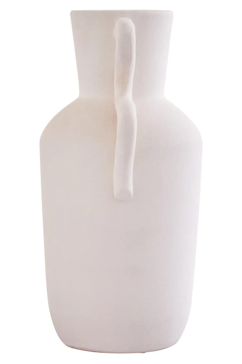 Esperance Accessories Sonata Large White Vase with Abstract Handles House of Isabella UK