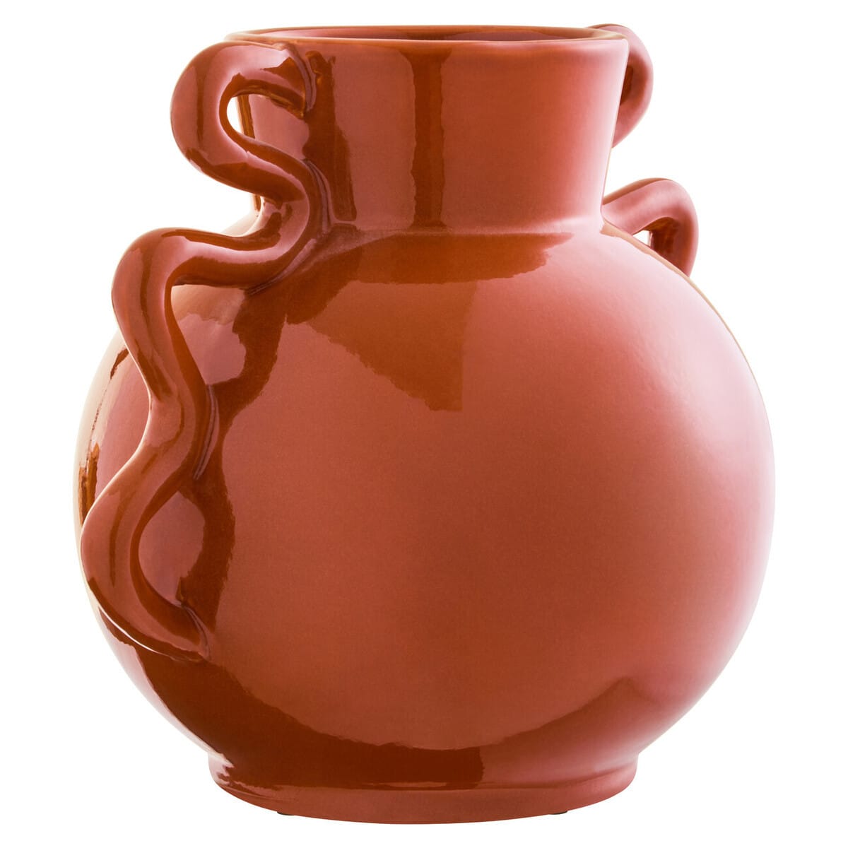 Esperance Accessories Sonata Small Burnt Orange Vase with Abstract Handles House of Isabella UK