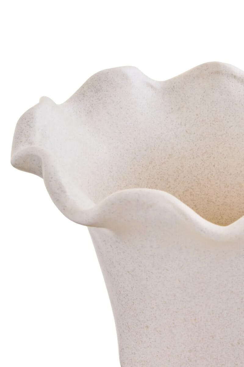Esperance Accessories Sonata Small Cream Fluted Vase House of Isabella UK