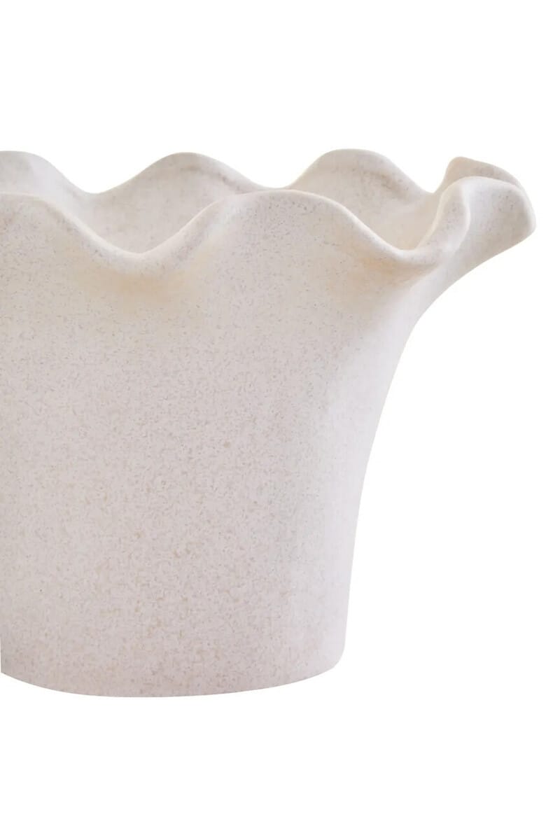 Esperance Accessories Sonata Small Cream Fluted Vase House of Isabella UK