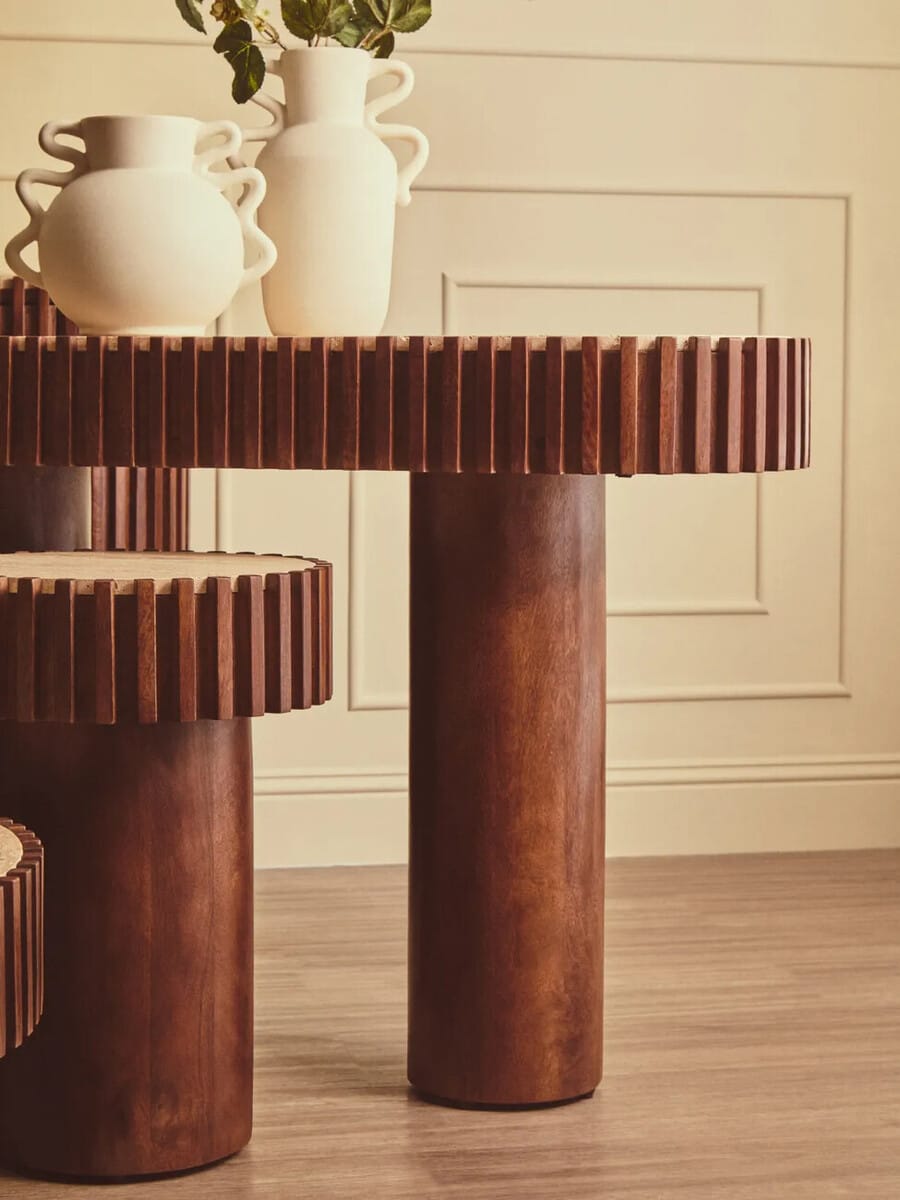 Esperance Accessories Sonata Small White Vase with Abstract Handles House of Isabella UK