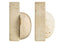 Esperance Accessories Tibor Travertine Set of Two Spherical Bookends House of Isabella UK