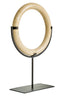 Esperance Accessories Zoro Cream Marble Ring Sculpture on Metal Stand House of Isabella UK