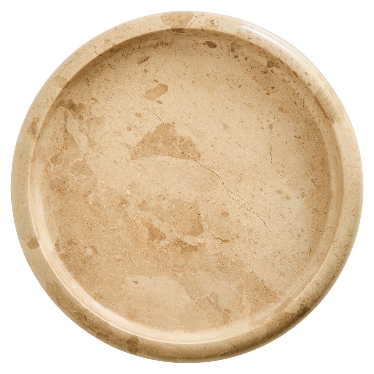 Esperance Accessories Zoro Cream Marble Round Tray House of Isabella UK