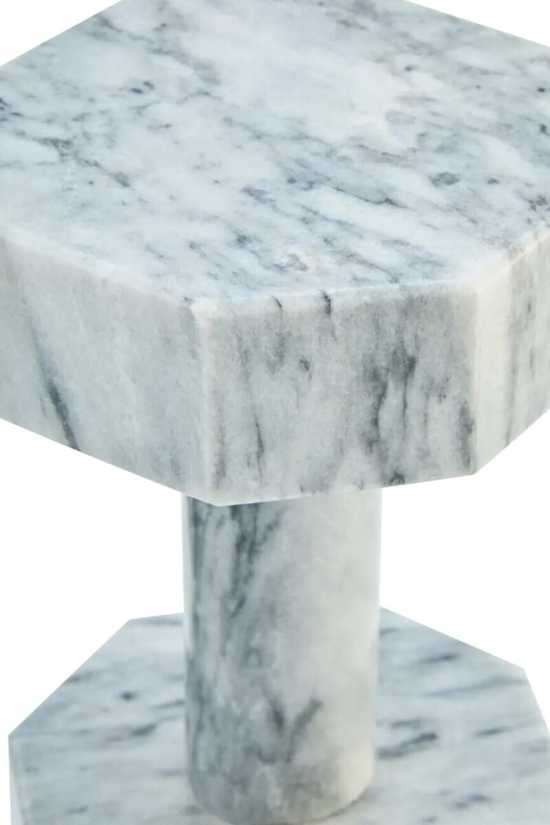 Esperance Accessories Zoro Set of Two Decorative Grey Marble Dumbbells House of Isabella UK