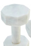 Esperance Accessories Zoro Set of Two Decorative White Marble Dumbbells House of Isabella UK