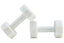 Esperance Accessories Zoro Set of Two Decorative White Marble Dumbbells House of Isabella UK