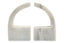 Esperance Accessories Zoro White Marble Set of Two Comma Bookends House of Isabella UK