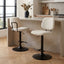 Esperance Dining Maxwell Set of 2 Beige Textured Fabric Bar Chairs House of Isabella UK