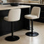 Esperance Dining Maxwell Set of 2 Beige Textured Fabric Cushioned Bar Chairs House of Isabella UK
