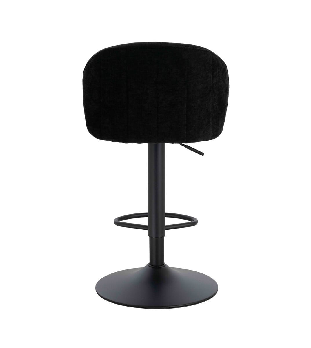 Esperance Dining Maxwell Set of 2 Black Textured Fabric Curved Bar Chairs House of Isabella UK