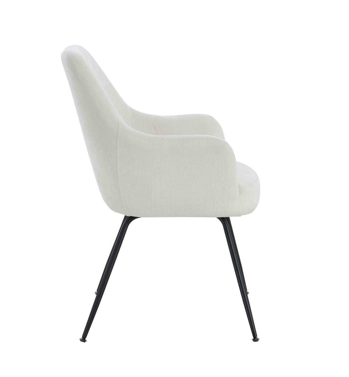 Esperance Dining Maxwell Set of 2 Light Beige Textured Fabric Dining Chairs with Arms House of Isabella UK