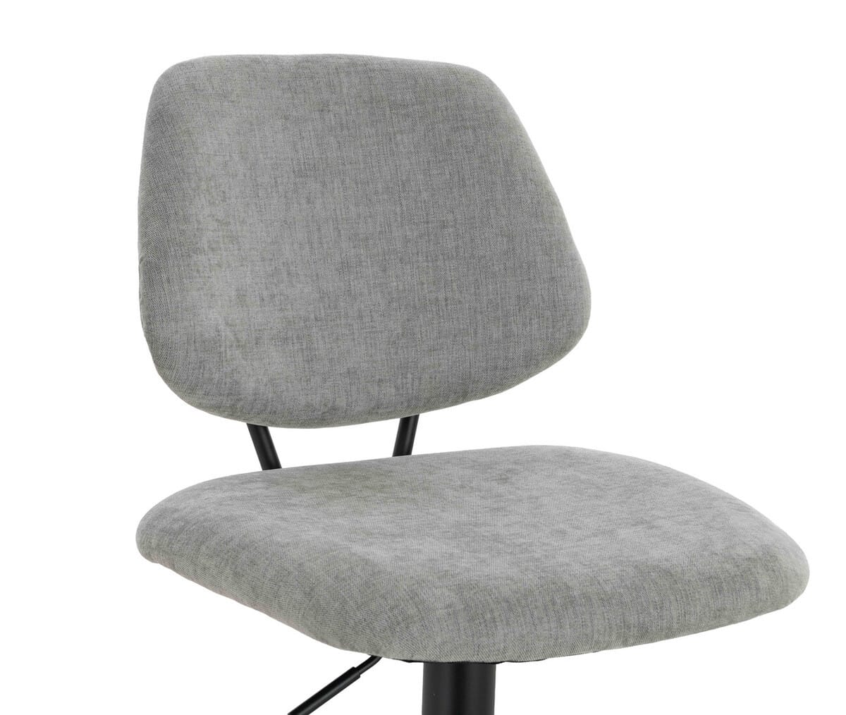 Esperance Dining Maxwell Set of 2 Light Grey Textured Fabric Bar Chairs House of Isabella UK