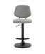 Esperance Dining Maxwell Set of 2 Light Grey Textured Fabric Bar Chairs House of Isabella UK