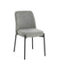 Esperance Dining Maxwell Set of 2 Light Grey Textured Fabric Dining Chairs House of Isabella UK