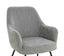 Esperance Dining Maxwell Set of 2 Light Grey Textured Fabric Dining Chairs with Arms House of Isabella UK